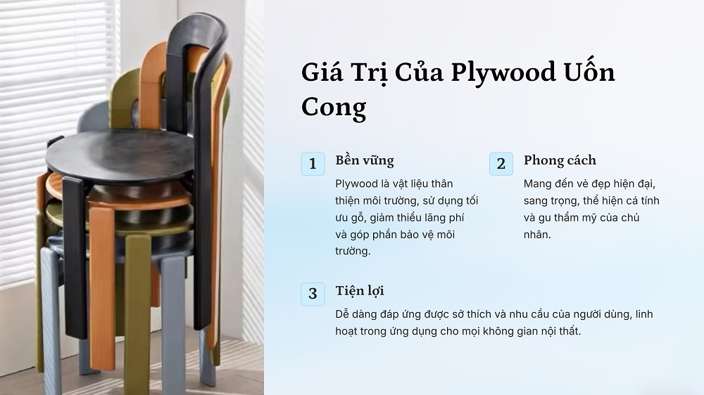 Ghế ván ép gỗ plywood