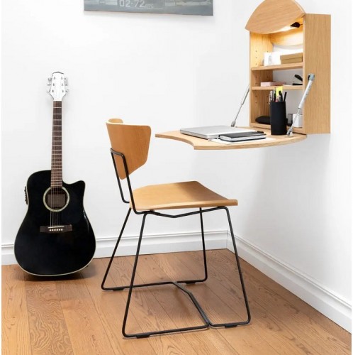 Mẫu ghế gỗ ván ép uốn cong phủ veneer với thiết kế đơn giản nhưng độc đáo, ấn tượng và khác biệt