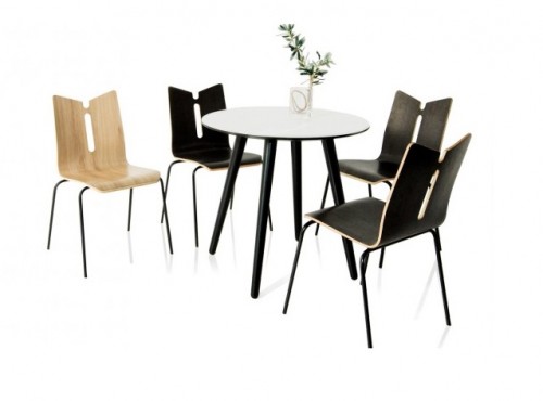 Ghế gỗ ván ép dán laminate được thiết kế vô cùng tinh tế, mang phong cách hiện đại