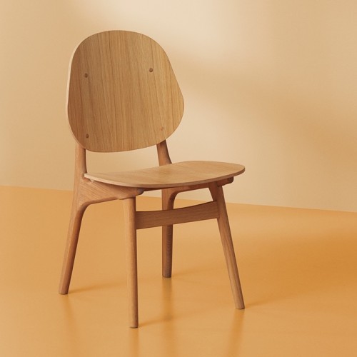 ghế gỗ uốn cong với vẻ đẹp hiện đại, thanh lịch