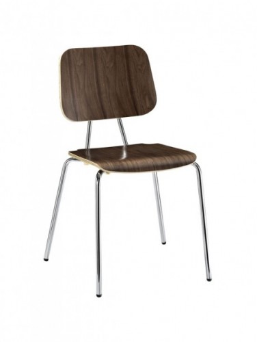 ghế gỗ uốn cong với kiểu dáng đơn giản theo phong cách hiện đại