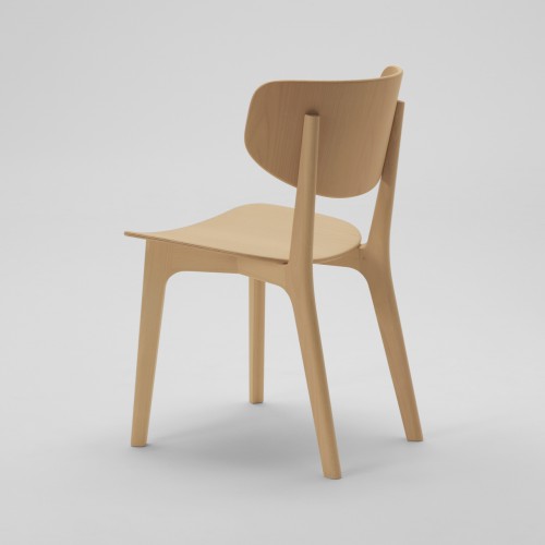 Vẻ đẹp cổ điển của chiếc ghế uốn cong gỗ ván ép phủ veneer