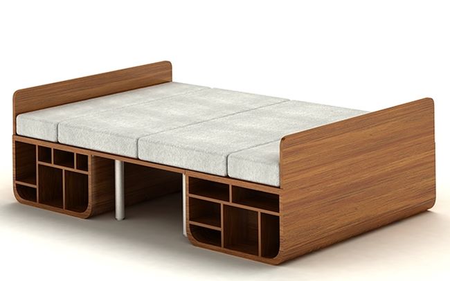 giường gỗ ván ép plywood