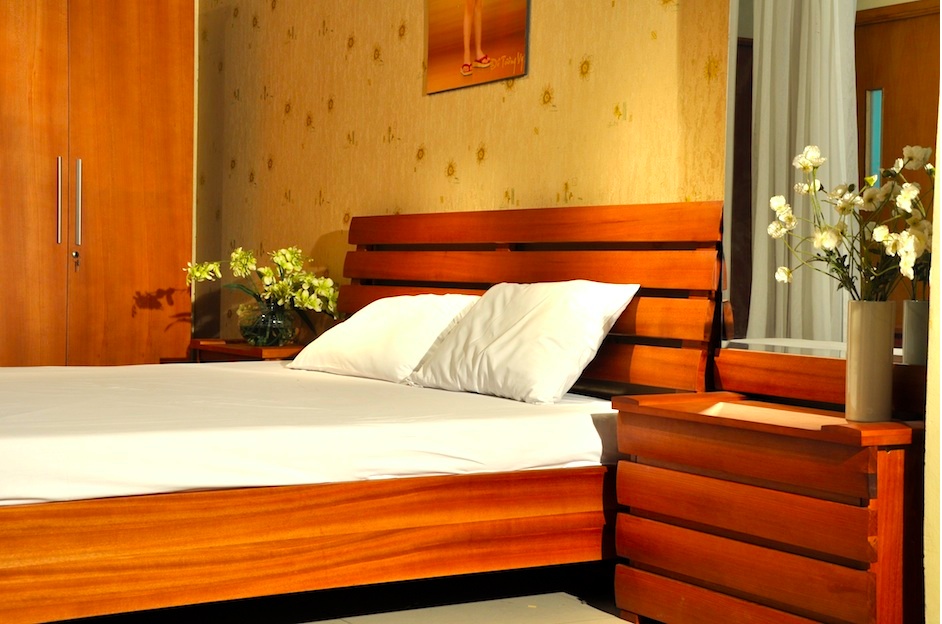 giường gỗ ván ép, giường gỗ công nghiệp