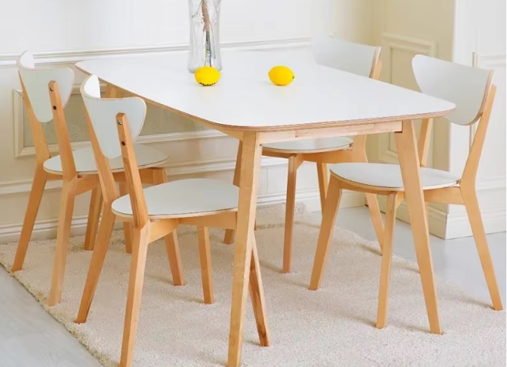 ghế gỗ uốn cong phủ laminate