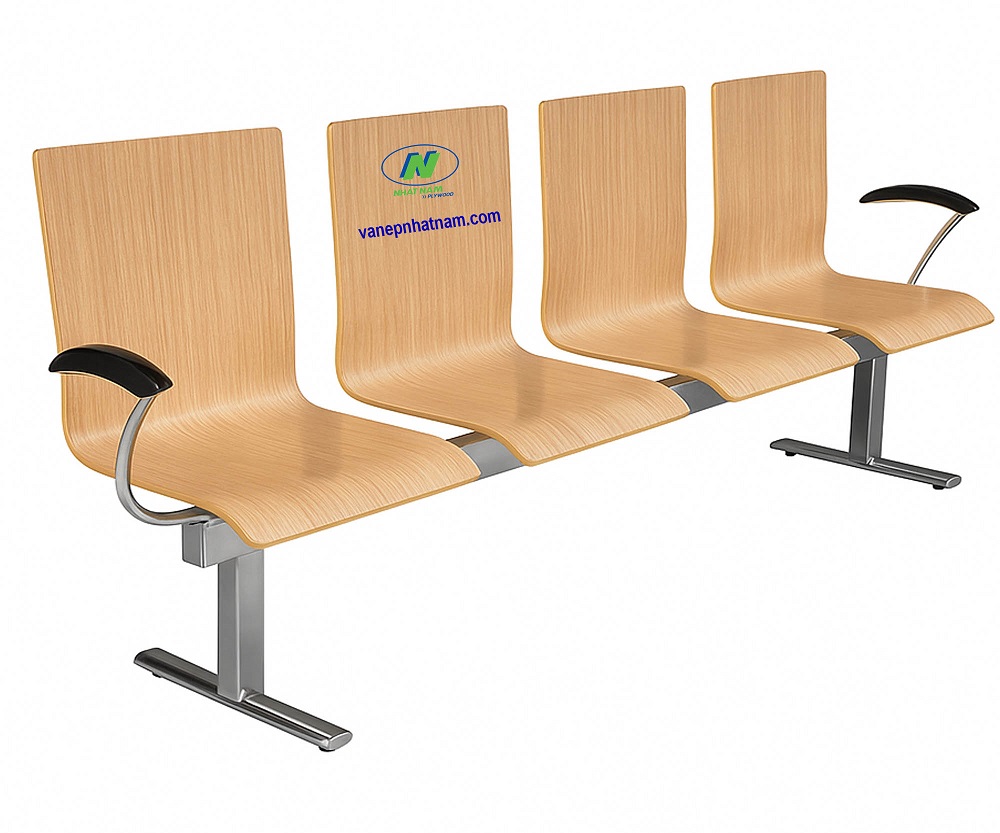 ghế chờ gỗ uốn cong