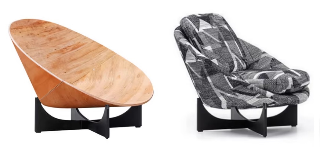 ghế thư giãn phôi gỗ